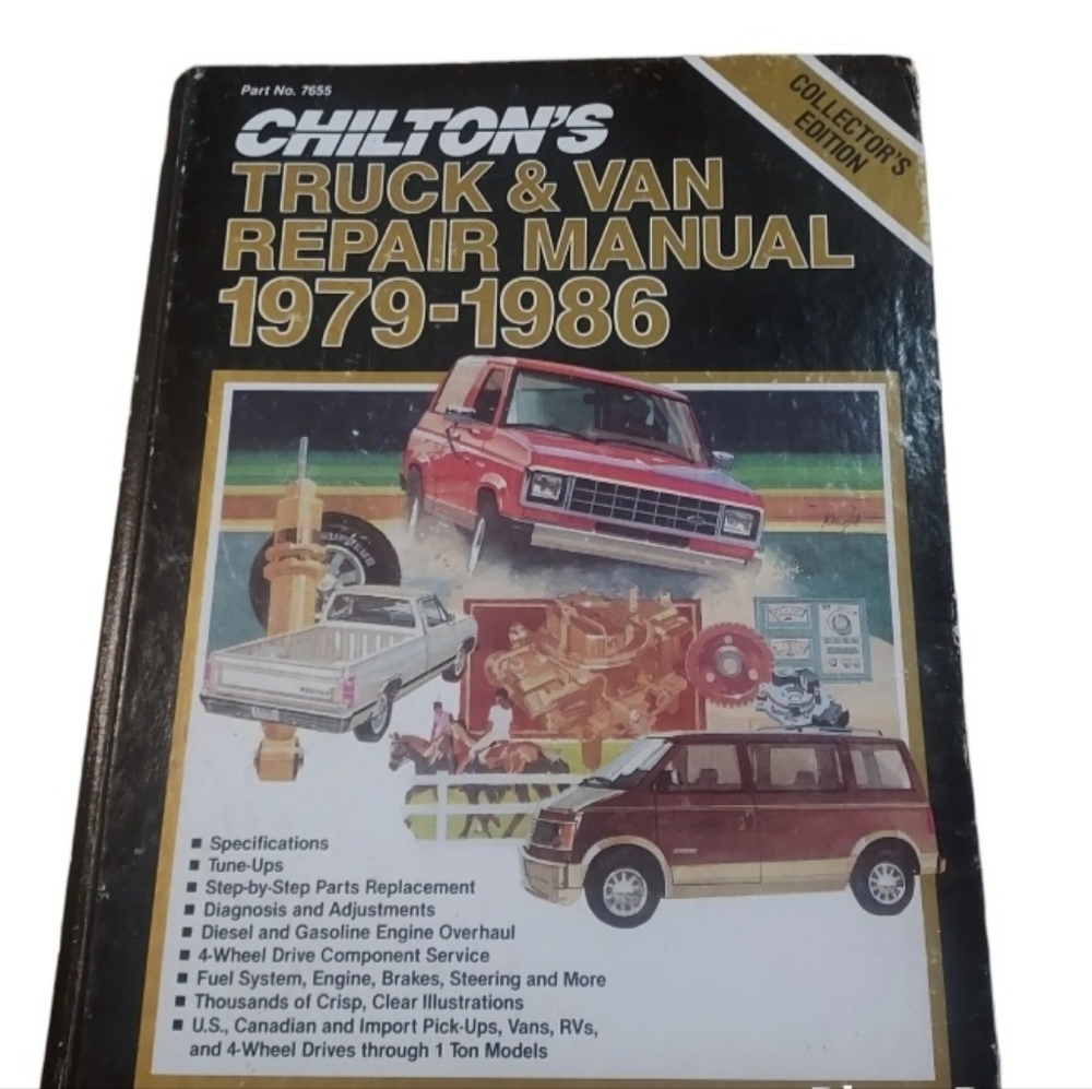 Chiltons Repair Manual Truck Van 1979-1986 All Models Used.